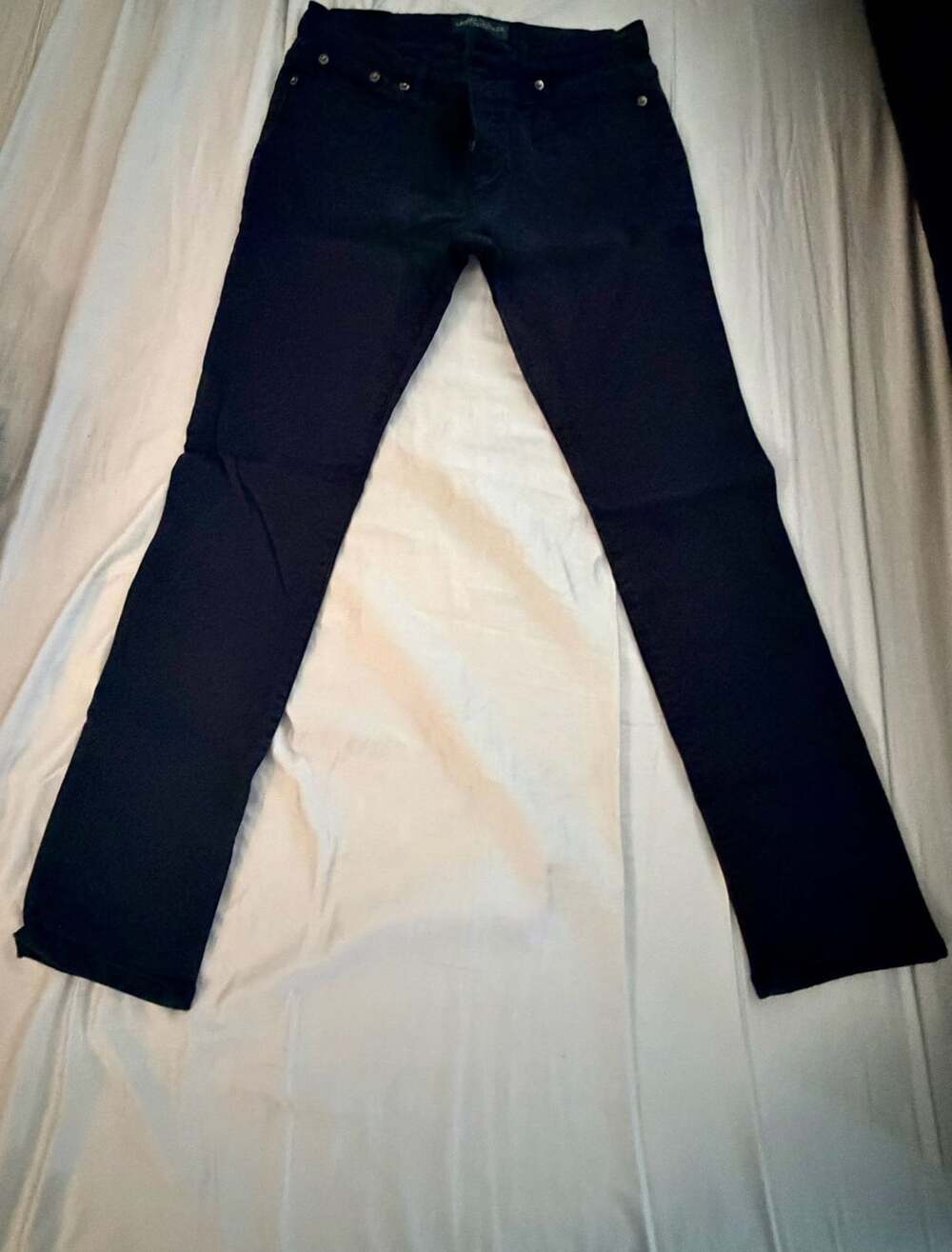 Lauren Jeans Co. Ralph Lauren Petite Black Skinny Jeans Size 8P